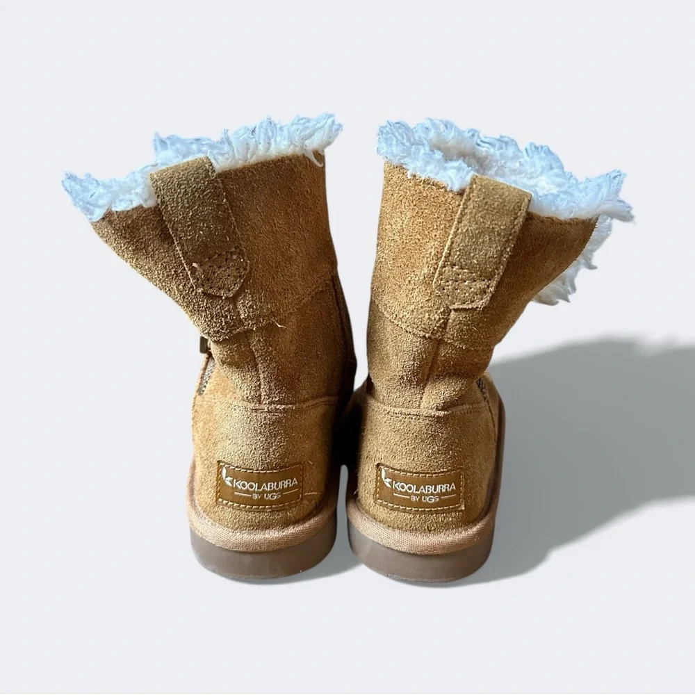 Koolaburra by UGG Kids Tan Suede Boots Size 12 Cozy Winter Style